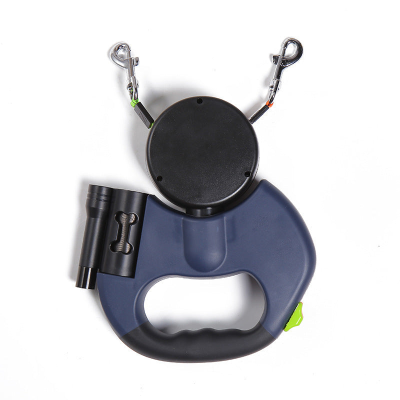 CalmWalk Retractable Dual Pet Leash