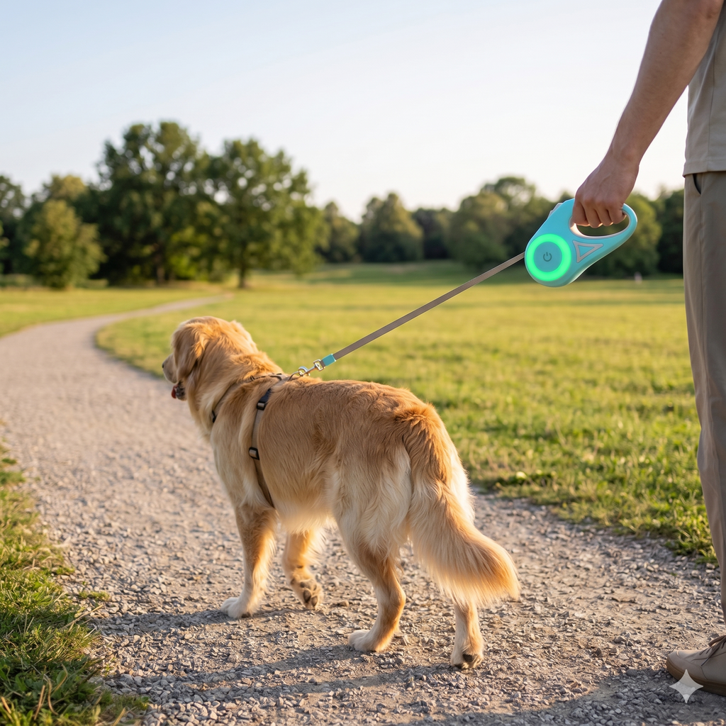 SmartRetract  LED Pet Leash