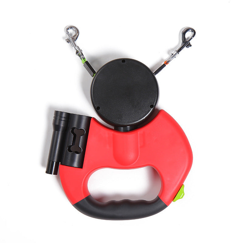 CalmWalk Retractable Dual Pet Leash