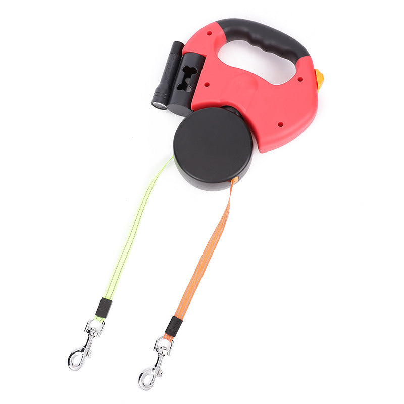 CalmWalk Retractable Dual Pet Leash